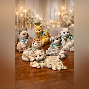 DEAL ~ Set of Collectible Kitten Figurines~ Numbered and Registered.
